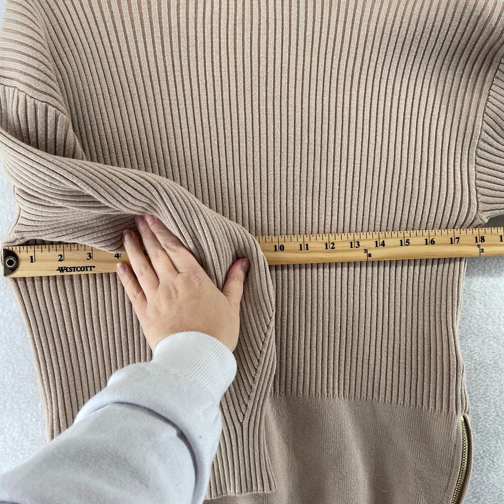 Varley Mayfair Mock Neck Ribbed Knit Sweater Size XS - Picture 4 of 7